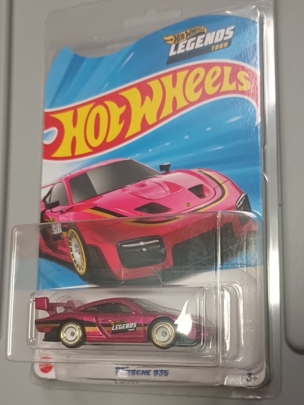 Hot Wheels Legends Tour Pink Porsche 935 Toy Car - Die-Cast Collectible